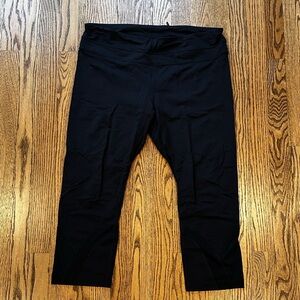 Black Lululemon crop leggings size 12 used condition
